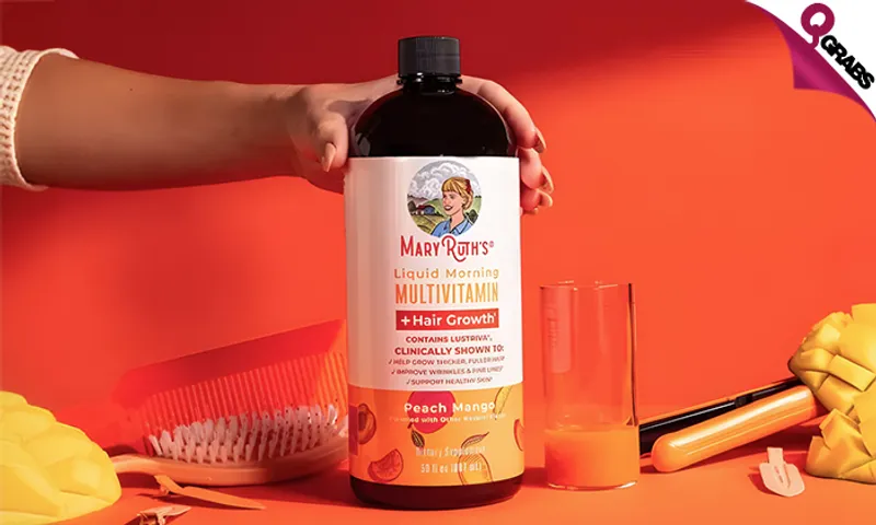MaryRuth's, Liquid Morning Multivitamin + Hair Growth, Peach Mango!